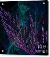 Purple-turquoise Fractal Art Acrylic Print