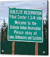 Quileute Reservation La Push Acrylic Print