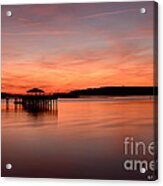 Red Autumn Sky Acrylic Print