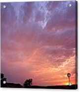 Red Clouds Acrylic Print