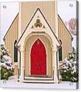 Red Door Church Acrylic Print