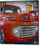 Red Ford Pickup Acrylic Print