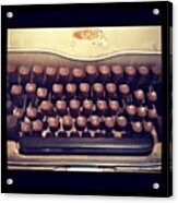 Reminiscing. #typewriter #jurassic Acrylic Print