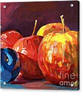 Ripe Plums And Apples Acrylic Print