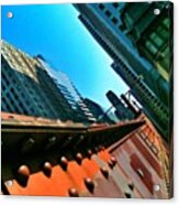 #rivets #bridge #steel #chicago Acrylic Print