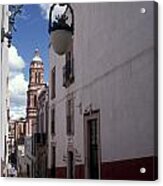Road To The Cathedral Zacatecas Mexico Acrylic Print