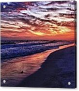 Romar Beach Sunset Acrylic Print