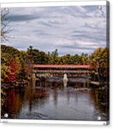 Saco River Autumn Acrylic Print