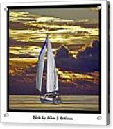 Sailboat Sunset Acrylic Print