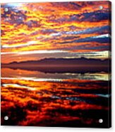 Salton Sea Sunset Number One Acrylic Print