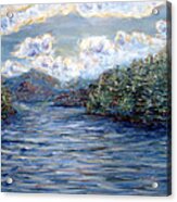 Saranac Lake On A Summer Evening Acrylic Print