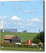 Saskatchewan Farms Old And New Acrylic Print