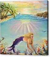 Sea Mermaid Goddess Acrylic Print