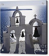 Shadows Of Santorini Acrylic Print