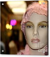 Shopping Girl Acrylic Print