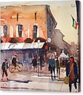 Shopping In Italy Acrylic Print