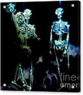 Skeleton Art Jealousy Acrylic Print