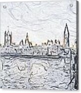Sketch Of London Acrylic Print