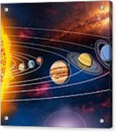 Solar System Planets Acrylic Print