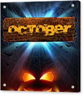 Spooky October Acrylic Print