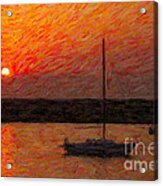 St. Augustine Sunrise Impasto Acrylic Print