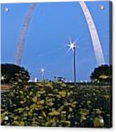 St Louis Arch With Twinkles Acrylic Print
