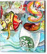 Starbucks Coffee In Limassol Acrylic Print