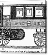 Steam Omnibus, 1830s Acrylic Print