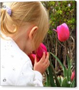 Stop To Smell The Flowers Acrylic Print