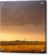 Storm Clouds Over Dia Acrylic Print