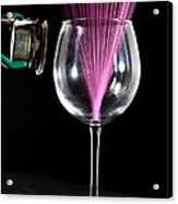 Straw In A Glass At Resonance Acrylic Print