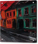 Street In Transylvania 1 Acrylic Print