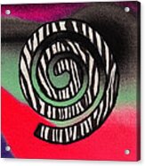 Stripes Spiral Acrylic Print