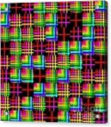 Sudoku Regular Criss-crossed Lines Acrylic Print