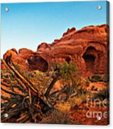 Sunrise At The Double Arches Acrylic Print