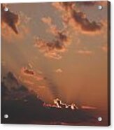 Sunrise In The Clouds Acrylic Print