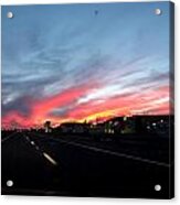 Sunset On Route 66 Acrylic Print