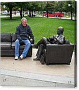Talking To A Statue Acrylic Print