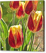 The Artful Tulips Acrylic Print