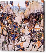 The Battle Of Crecy, Edward Iii Acrylic Print