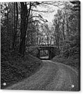 The Overpass In Black And White Acrylic Print