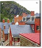 The Red Roofs Of Harpers Ferry Acrylic Print