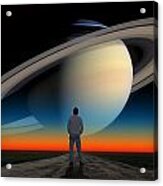 The Saturn Gaze Acrylic Print