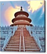 The Temple Of Heaven, Literally The Acrylic Print