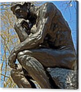 The Thinker By Rodin Acrylic Print