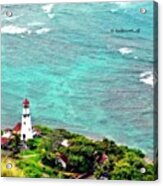 The View From Diamond Head Of Acrylic Print