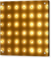 Theater Lights In Rows Acrylic Print