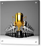 Trophy Cups In A Row Acrylic Print