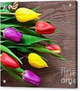 Tulips On The Table Acrylic Print