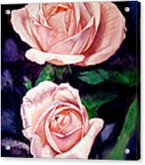 Two Roses Acrylic Print